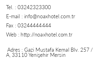 Noax Hotel iletiim bilgileri